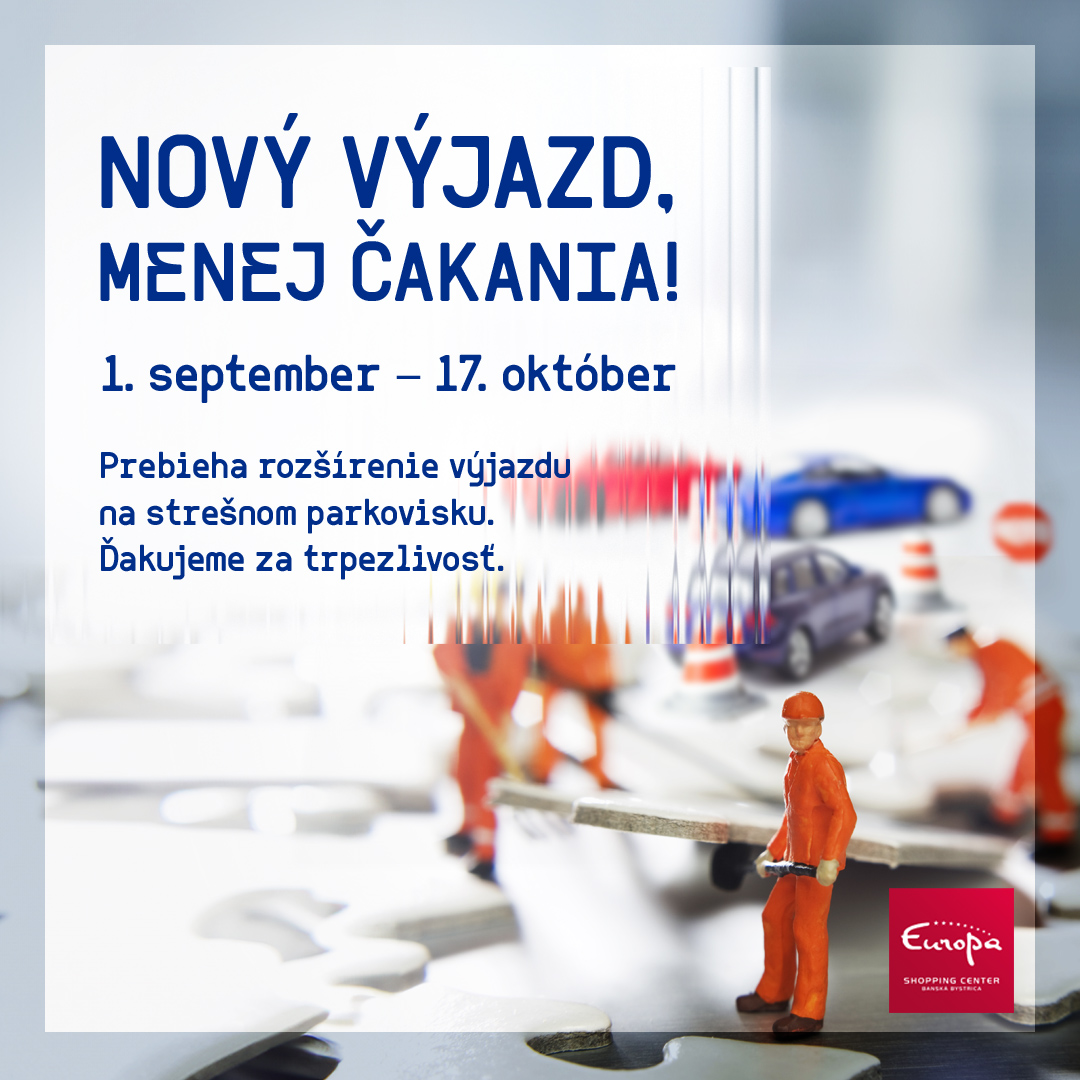 Rozšírenie výjazdu na strešnom parkovisku